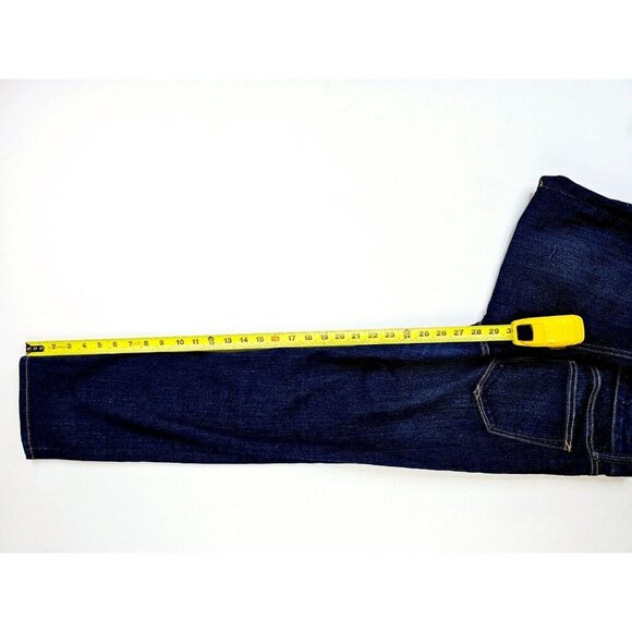 Gap 1969 28X28 Womens Real Straight Dark Wash Blue Denim 5 Pocket Jeans Size 28S - Picture 8 of 12